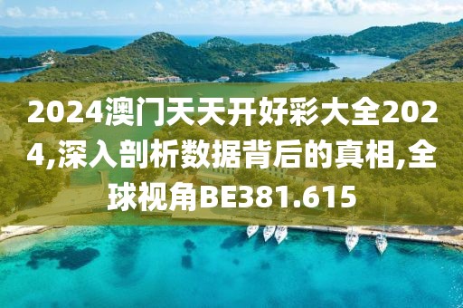 2024澳门天天开好彩大全2024,深入剖析数据背后的真相,全球视角BE381.615