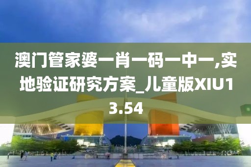 澳门管家婆一肖一码一中一,实地验证研究方案_儿童版XIU13.54