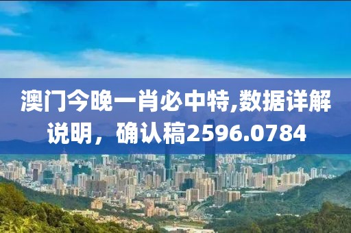 澳门今晚一肖必中特,数据详解说明，确认稿2596.0784