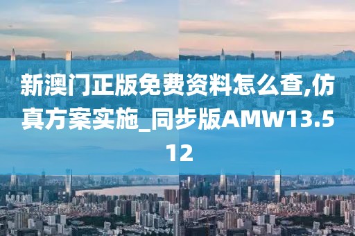 新澳门正版免费资料怎么查,仿真方案实施_同步版AMW13.512