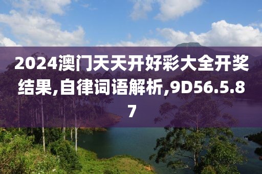 2024澳门天天开好彩大全开奖结果,自律词语解析,9D56.5.87