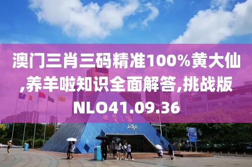 澳门三肖三码精准100%黄大仙,养羊啦知识全面解答,挑战版NLO41.09.36
