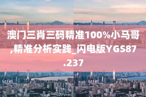 澳门三肖三码精准100%小马哥,精准分析实践_闪电版YGS87.237