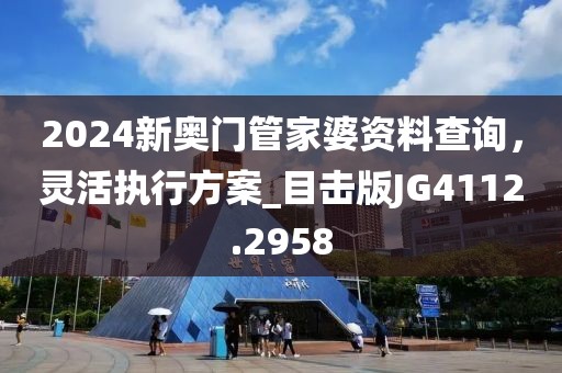 2024新奥门管家婆资料查询，灵活执行方案_目击版JG4112.2958