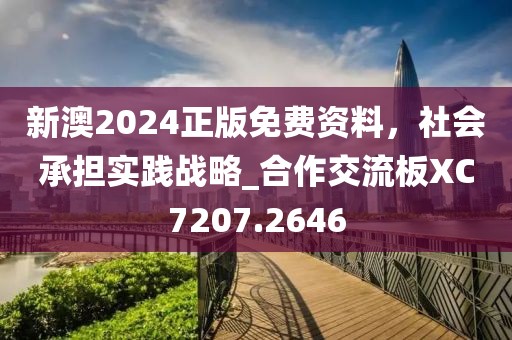 新澳2024正版免费资料，社会承担实践战略_合作交流板XC7207.2646