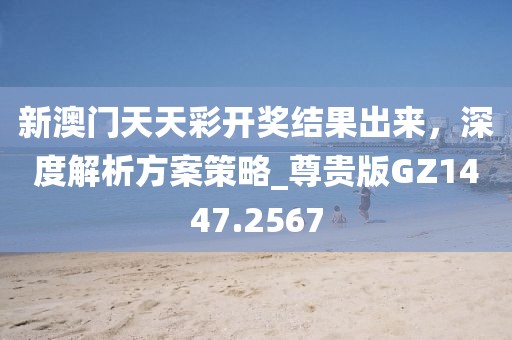 新澳门天天彩开奖结果出来，深度解析方案策略_尊贵版GZ1447.2567