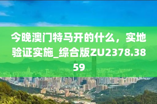 今晚澳门特马开的什么，实地验证实施_综合版ZU2378.3859