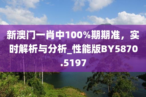新澳门一肖中100%期期准，实时解析与分析_性能版BY5870.5197