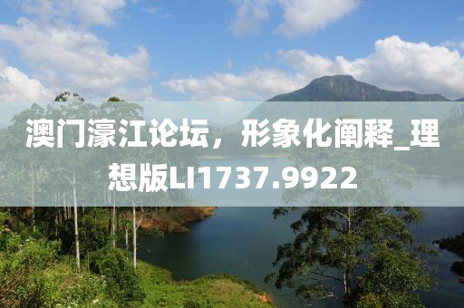 澳门濠江论坛，形象化阐释_理想版LI1737.9922