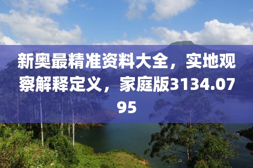 新奥最精准资料大全，实地观察解释定义，家庭版3134.0795