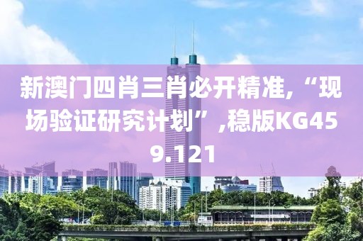 新澳门四肖三肖必开精准,“现场验证研究计划”,稳版KG459.121